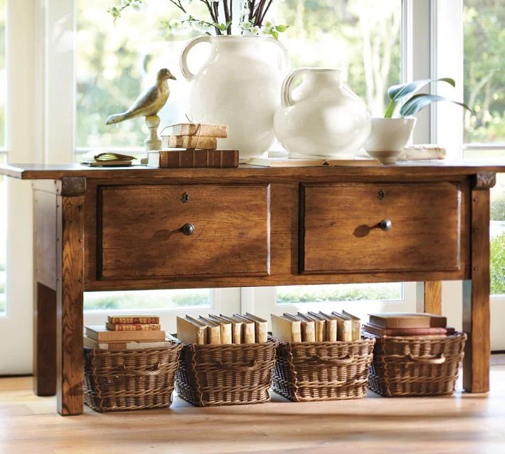 how to decorate a console table