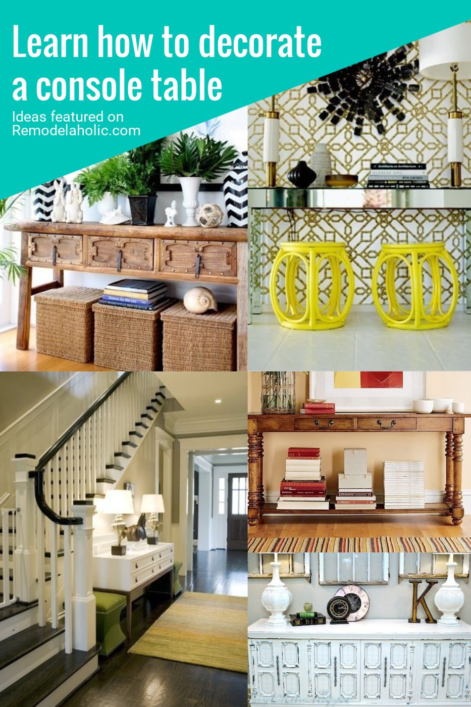 Learn How To Decorate A Console Table With These 25 options For Inspiration Featured On Bekob.com