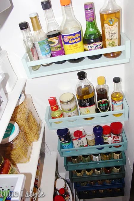 bekvam spice rack pantry organization ombre
