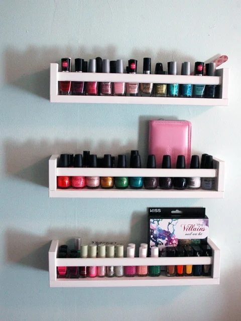 bekvam spice rack nail polish organizer