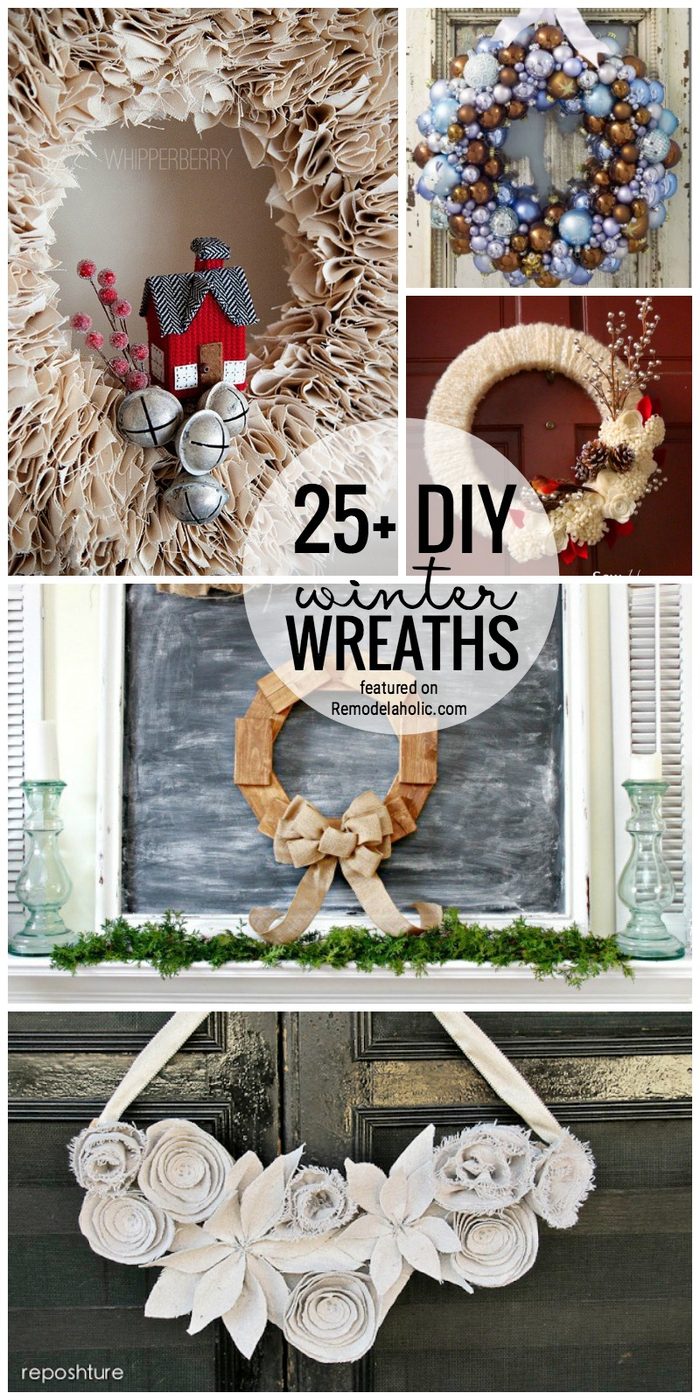 Brighten Up Your Door For Winter With One Of These 25+ Handmade Winter Wreaths Featured On Bekob.com