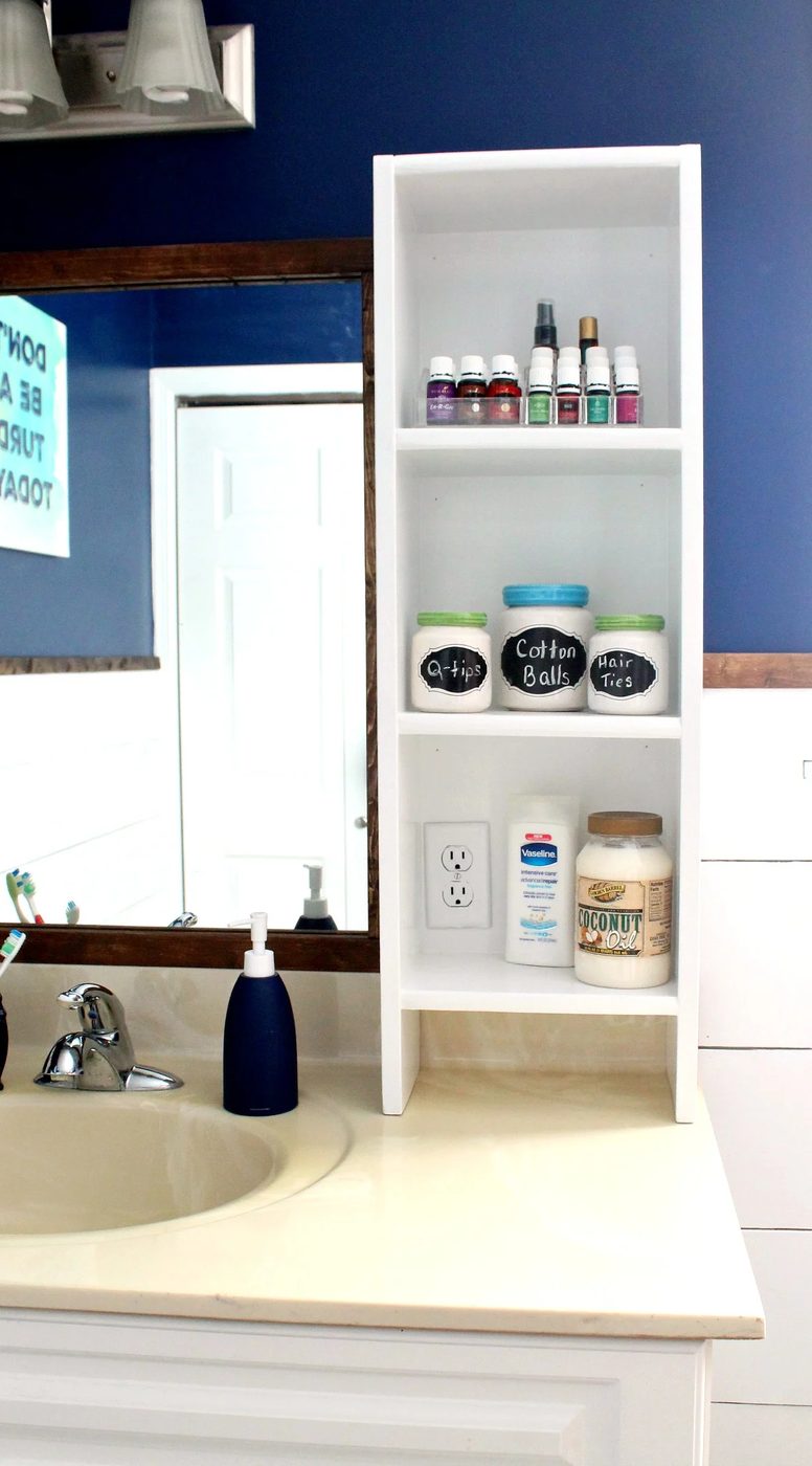Handmade Bathroom Vanity Shelf