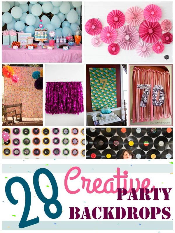 28 Creative Party Backdrops Collage