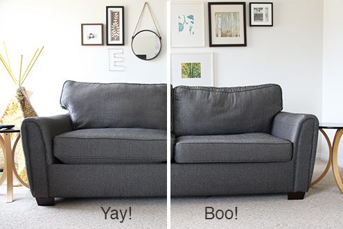 A new sofa is expensive! It can be hard to justify a new sofa purchase, especially if your old one is still comfortable and functional. Instead of buying a new one try one of these