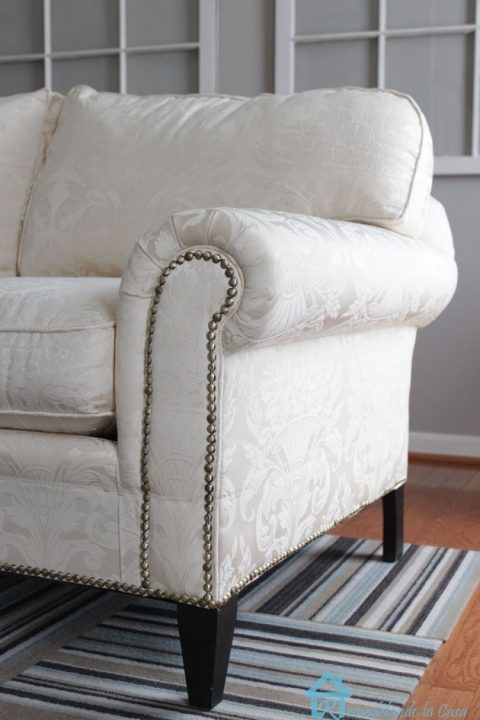 A new sofa is expensive! It can be hard to justify a new sofa purchase, especially if your old one is still comfortable and functional. Instead of buying a new one try one of these