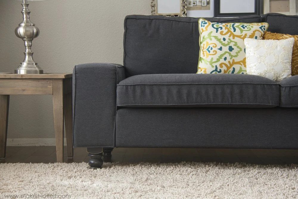 A new sofa is expensive! It can be hard to justify a new sofa purchase, especially if your old one is still comfortable and functional. Instead of buying a new one try one of these