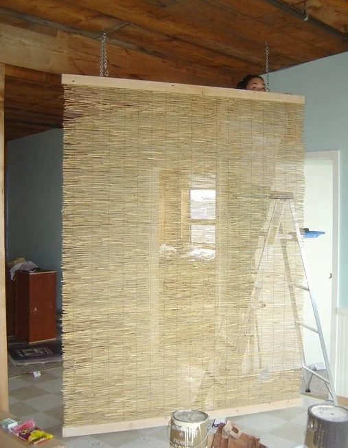 reed fencing handmade room divider