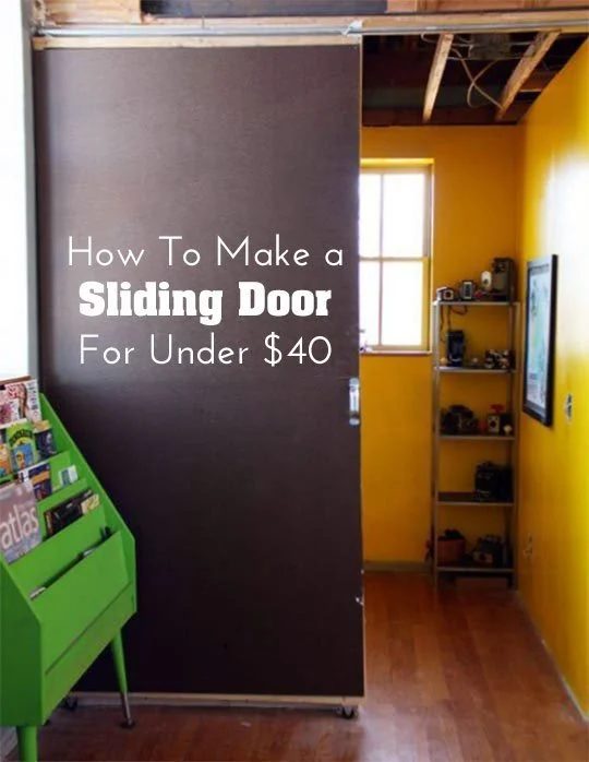 sliding door handmade room divider