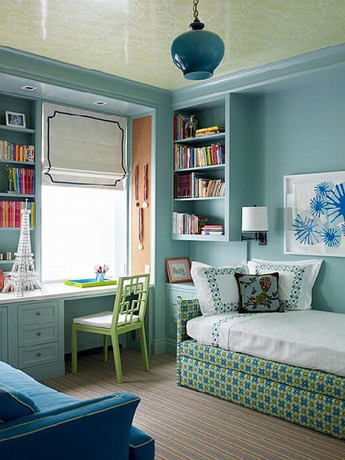 Home Edit blue and green room