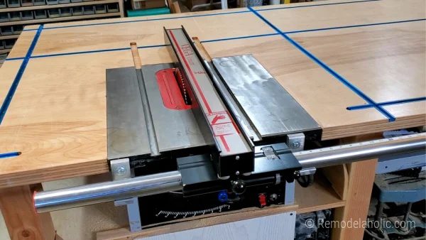 Table Saw Fence Upgrade on Our Handmade Workbench