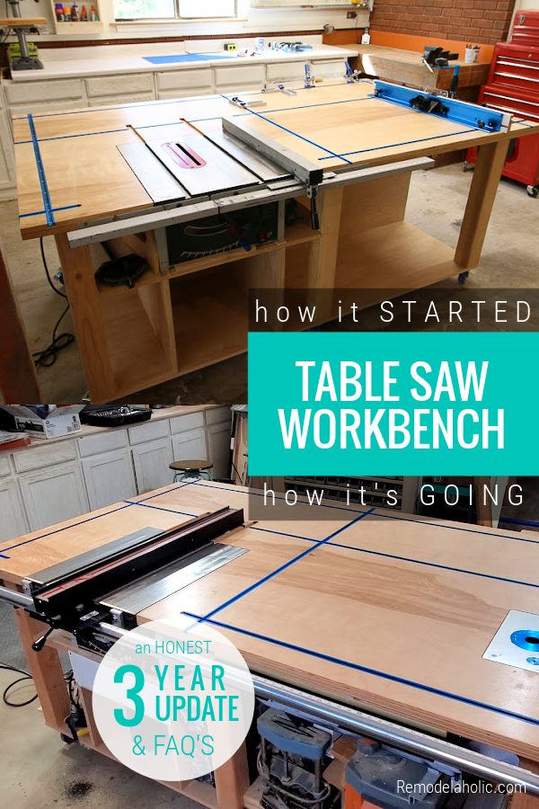 Handmade Table Saw Workbench Update FAQs Durable Strength, Bekob