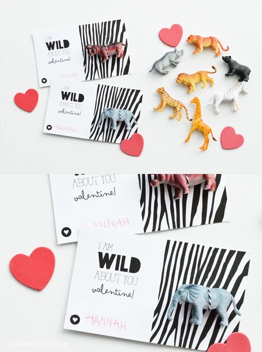Sometimes there can be too much candy on Valentine's Day. Avoid too much sugar by gifting one of these 30 Clever Food-Free Valentines for Kids - tipsaholic, #valentines, #valentine