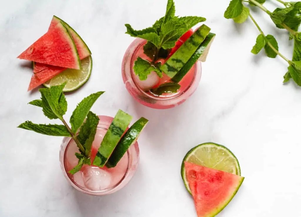 Mint Lime Watermelon Mocktail Recipe Keeping The Peas, Summer Watermelon Recipes Bekob