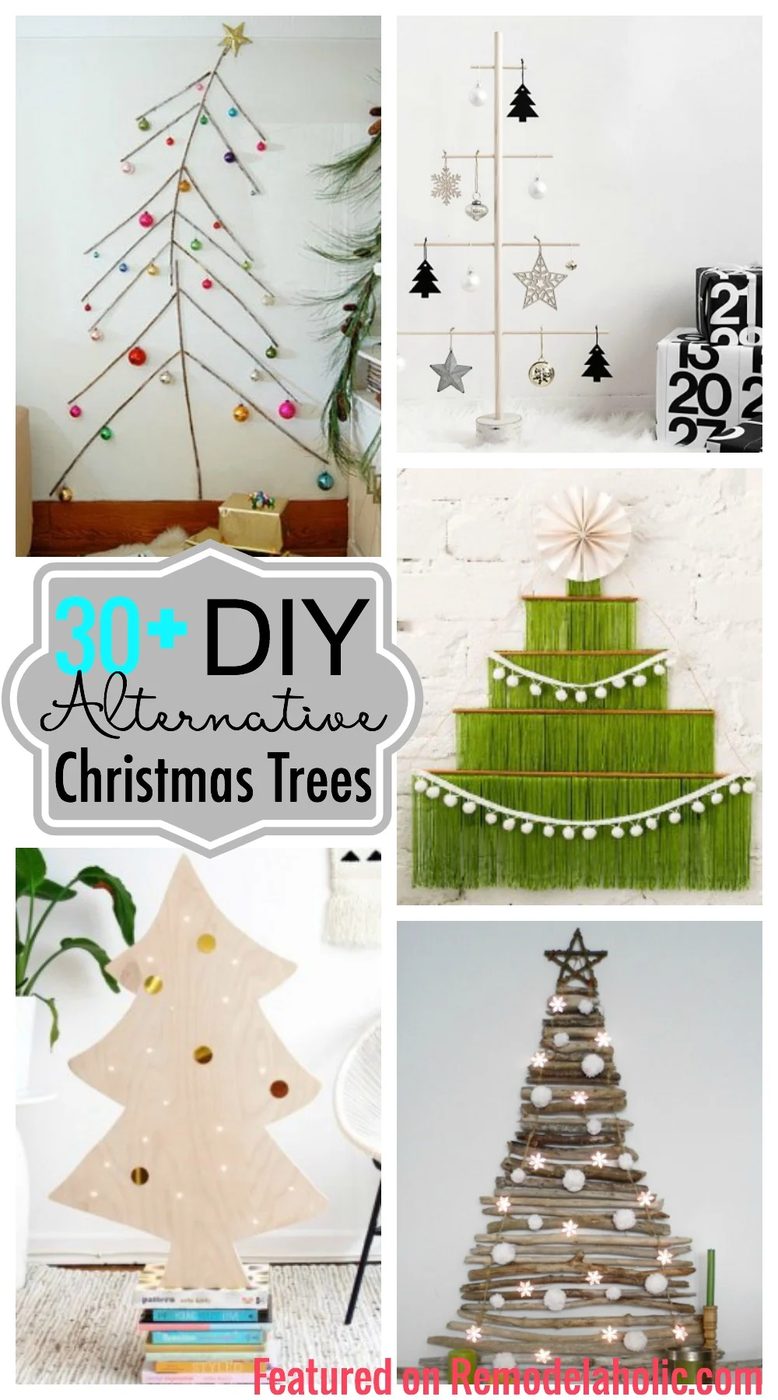 Get a new look for a Christmas tree this year with one of these fun and funky 30+ Handmade Alternative Christmas Trees featured on Bekob.com