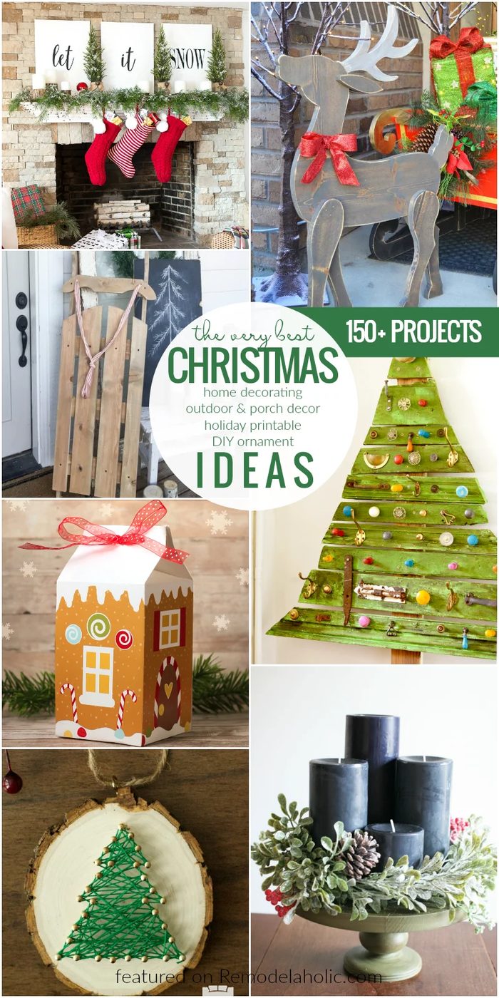 150 Christmas options For Home Decor, Outdoor Decor, Porch Deocr, Holiday Printables, Handmade Ornaments @Bekob