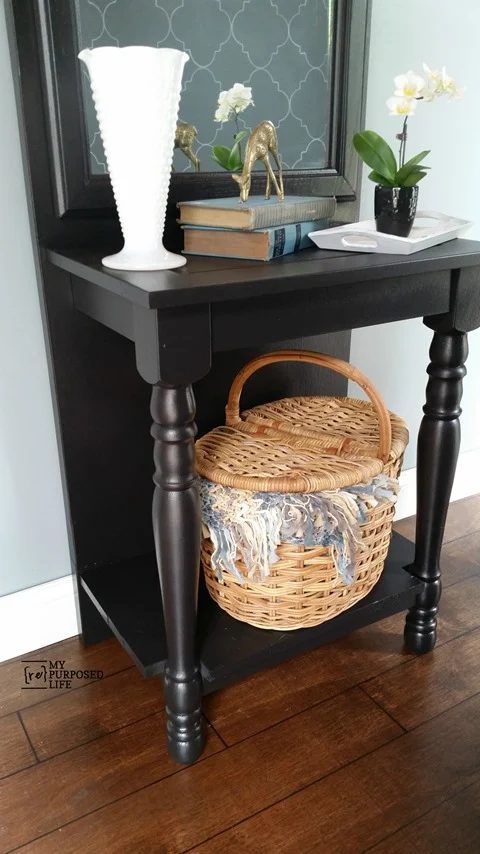 My Repurposed Life straightforward Diy Entryway Table