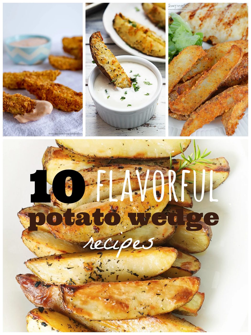 10 Flavorful Potato Wedge Recipes ~ Tipsaholic.com