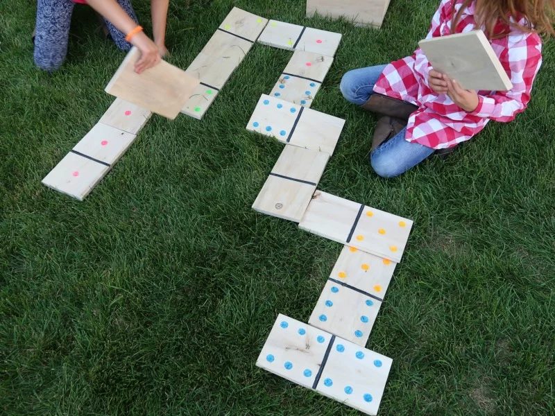 Pallet Wood Yard Dominoes + Ready-to-print Scorecard and Game Instructions