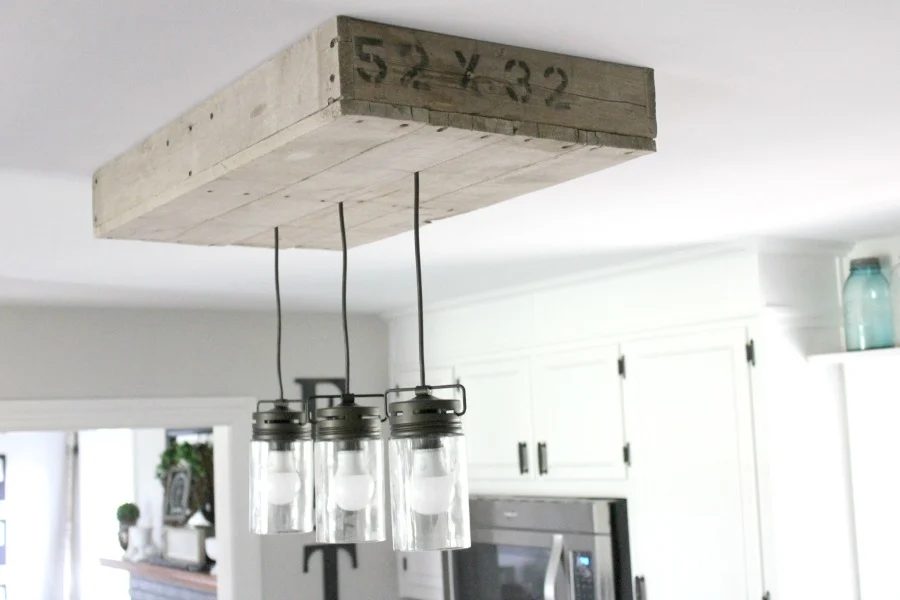 10 Handmade Palletwood Lightbox For Kitchen Island Noting Grace Featured On @Bekob