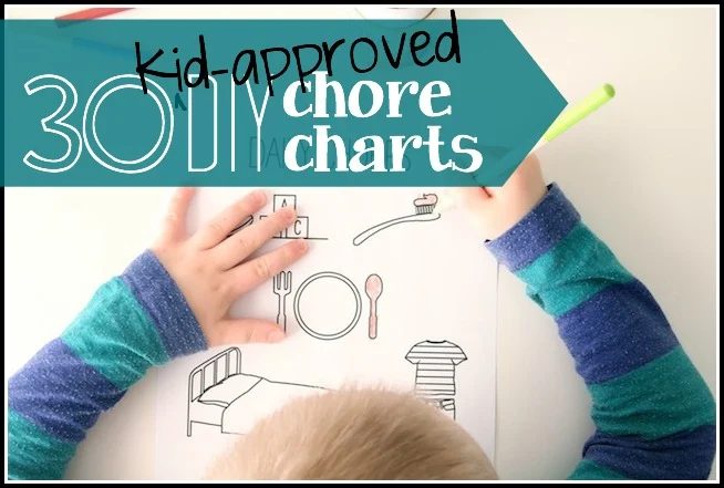 30 Kid-Approved Handmade Chore Charts - via tipsaholic, #chorechart, #chores