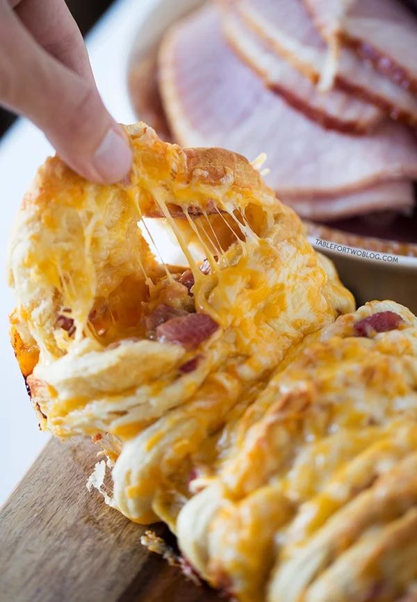 ham cheese pull apart bread recipe