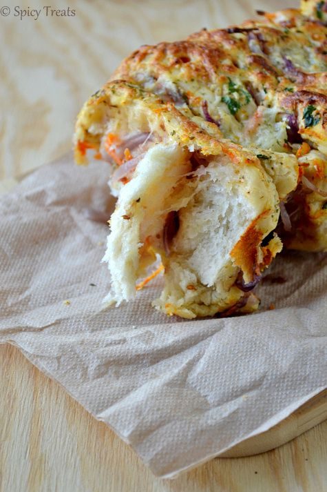 onion cheese pull apart bread recipe