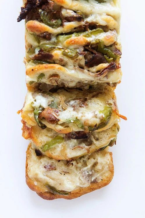 philly cheese steak pull apart bread recipe