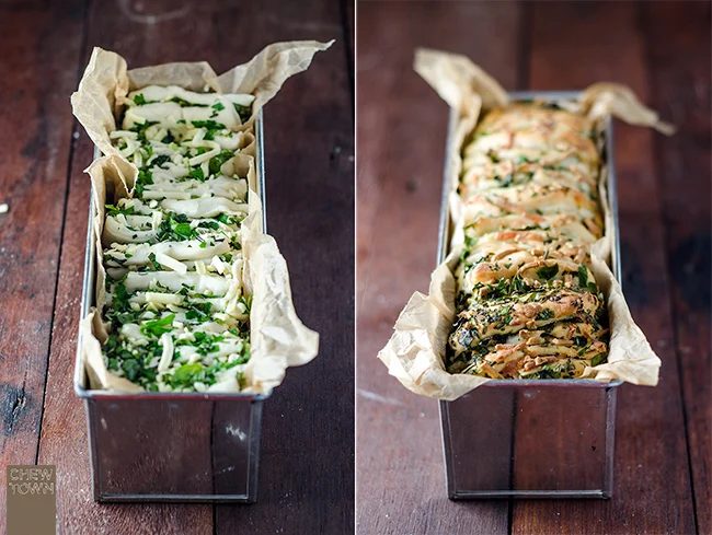 garlic herb cheese pull apart bread recipe