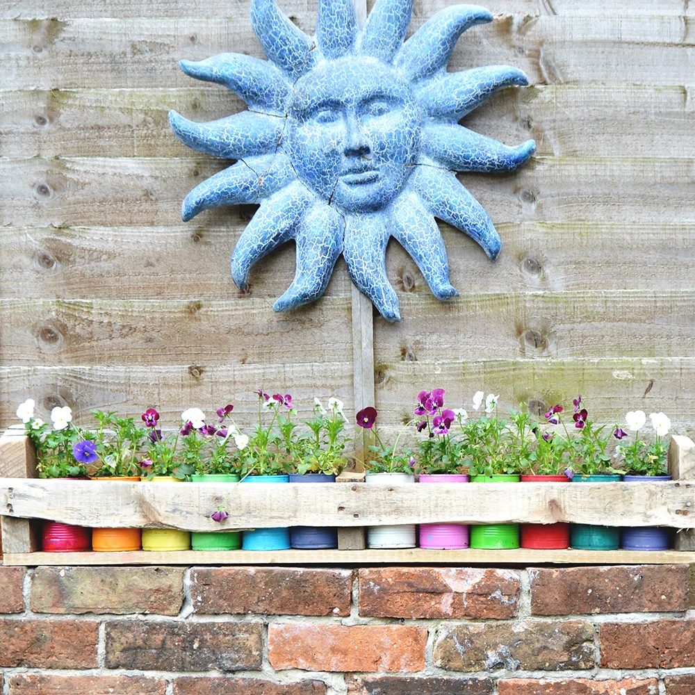 colorful-tin-can-planter-pillar-box-blue