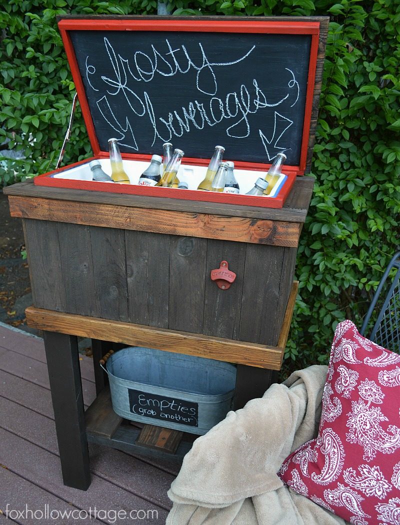 handmade-reclaimed-wood-deck-cooler-stand-foxhollowcottage