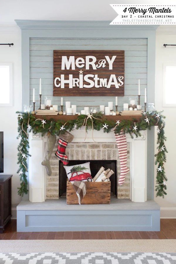 Get Ready To Decorate Your Fireplace Mantel For Christmas So May Fun And Unique options In This List Of 30 well fitted Holiday Mantels Featured On Bekob ComGet Ready To Decorate Y