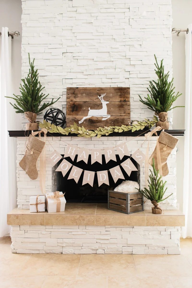 Get Ready To Decorate Your Fireplace Mantel For Christmas So May Fun And Unique options In This List Of 30 well fitted Holiday Mantels Featured On Bekob Com