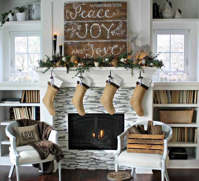 Get Ready To Decorate Your Fireplace Mantel For Christmas So May Fun And Unique options In This List Of 30 well fitted Holiday Mantels Featured On Bekob Com