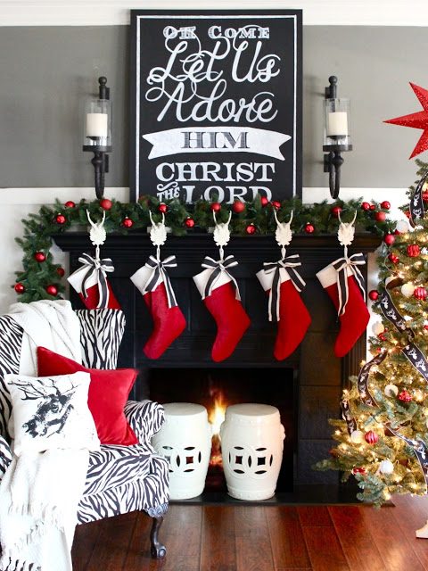 Get Ready To Decorate Your Fireplace Mantel For Christmas So May Fun And Unique options In This List Of 30 well fitted Holiday Mantels Featured On Bekob ComGet Ready To Decorate Y