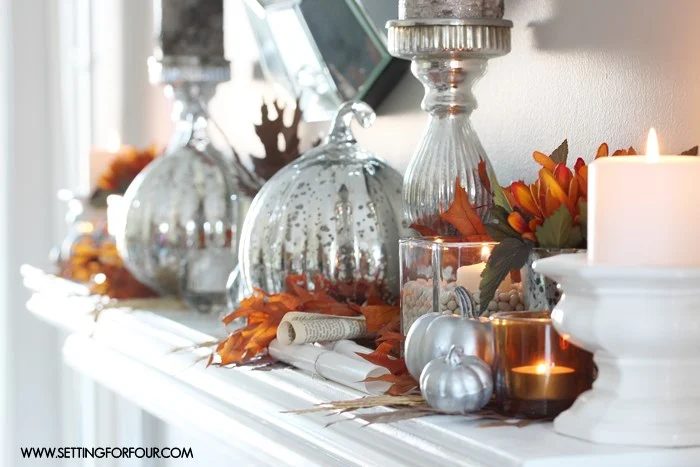 Take your decor from Fall to Thanksgiving by changing a couple of things and using this inspiration. 30 well fitted Thanksgiving Mantels Featured On Bekob.com