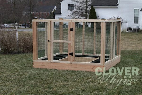 Covered garden bed