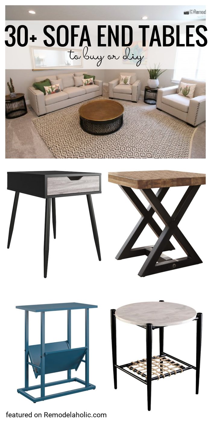 30+ Sofa End Tables To Buy Or Handmade And Decorate You Living Room Or Bedroom With, Plus Even Add Storage Featured On Bekob.com