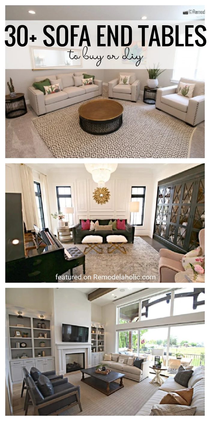 Update Your Living Room With A direct Change! 30+ Sofa End Tables To Buy Or Handmade And Decorate You Living Room Or Bedroom With, Plus Even Add Storage Featured On Bekob.com