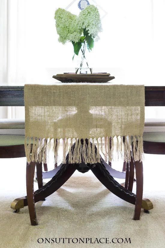 handmade-straightforward-burlap-runner-with-tassels
