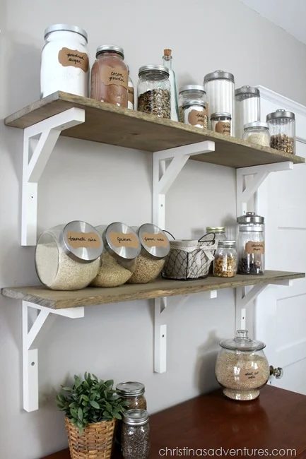 Wooden Open Pantry Shelving Thumb