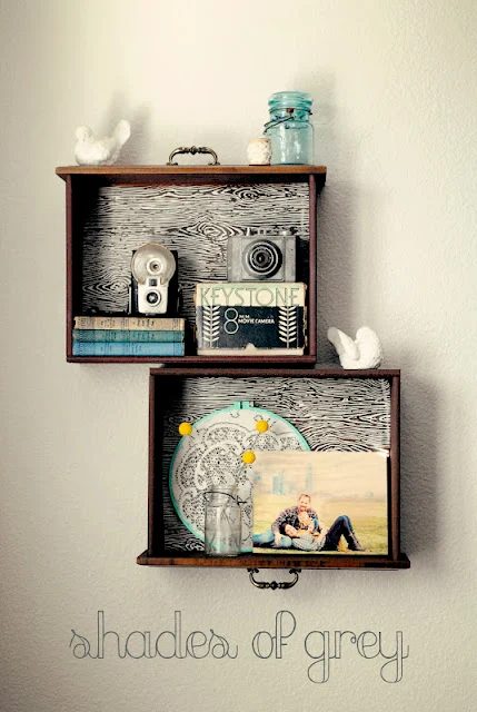 handmade drawer shelves