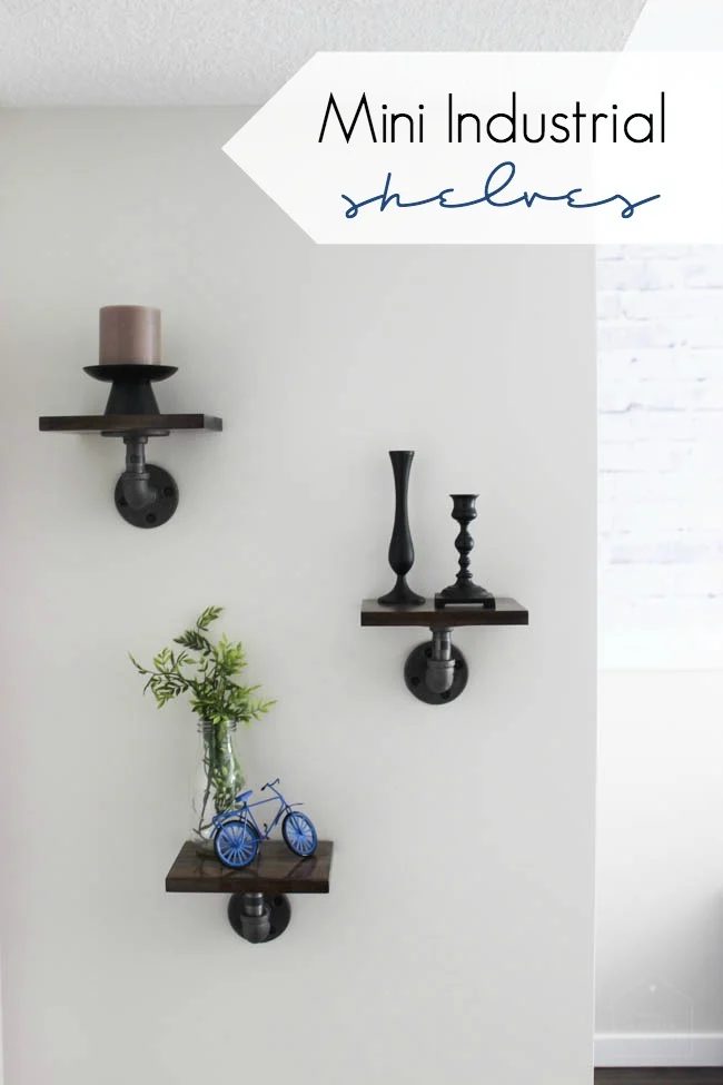 Mini Handmade Industrial Shelves
