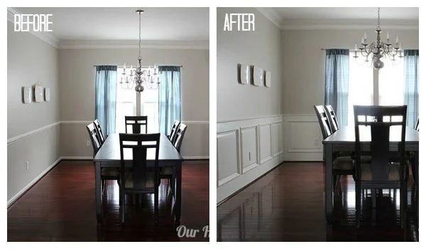 Wainscoting collage