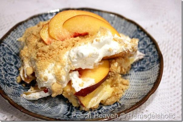 Peach Heaven freash peach dessert