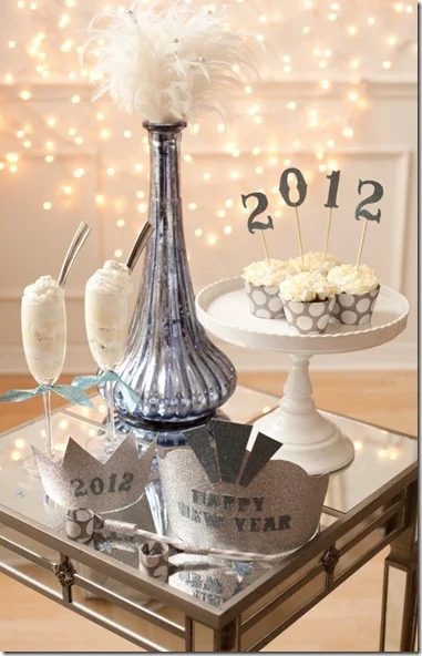 Project Nursery Silver feather and cupcake