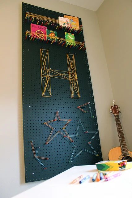 Pegboards can be used in every room in your house! Here are 32 pegboard options to show you just how versatile the humble pegboard can be. 32 Pegboard options For Every Room in You