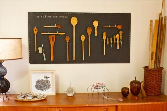 Pegboards can be used in every room in your house! Here are 32 pegboard options to show you just how versatile the humble pegboard can be. 32 Pegboard options For Every Room in You
