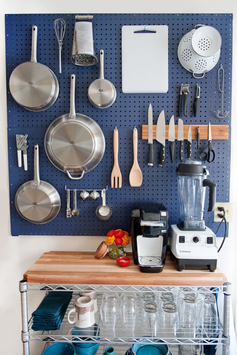 Pegboards can be used in every room in your house! Here are 32 pegboard options to show you just how versatile the humble pegboard can be. 32 Pegboard options For Every Room in You