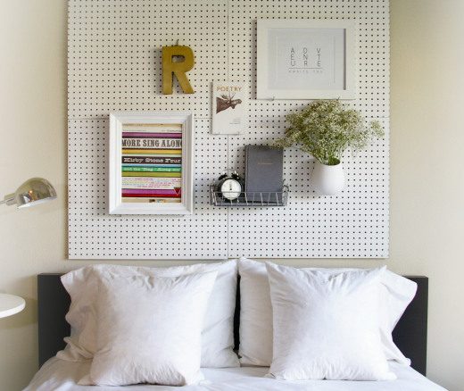 Pegboards can be used in every room in your house! Here are 32 pegboard options to show you just how versatile the humble pegboard can be. 32 Pegboard options For Every Room in You