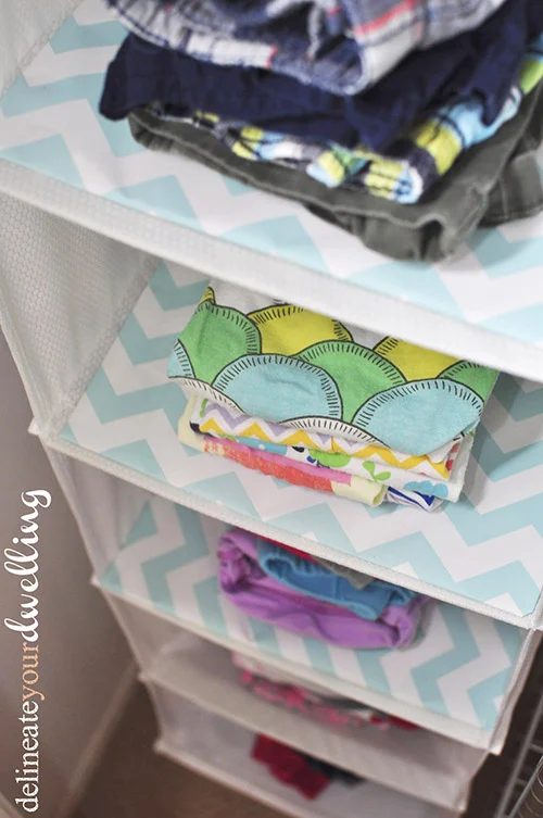 Kids Shared Closet Organized Clothes